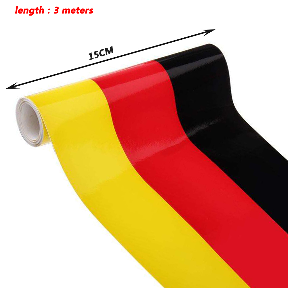 3colors Stripes Car Autocollant Housse de Capot de Voiture Appliques