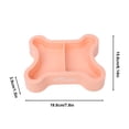 thumbnail image 2 of Tvtnvo Dog Bowls Spill Resistant Double Pet Food and Water with Non Tip Stable Base Safe Rounded Rim Scratch Resistant Long Lasting Plastic Easy to Clean for Indoor Pets and Dogs Pink 7.8in, 2 of 5