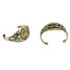thumbnail image 5 of Brazalete ajustable de 2 piezas con flor de filigrana y base de bisel en blanco Bronce, 5 of 9