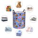 thumbnail image 4 of Fotbe Fastfoods Cesto de Ropa con Asas, Cesto Impermeable de Gran Capacidad, Bolsa de Lavado para Dormitorio, Cesto de Ropa con Ruedas y Asas-Small, 4 of 6