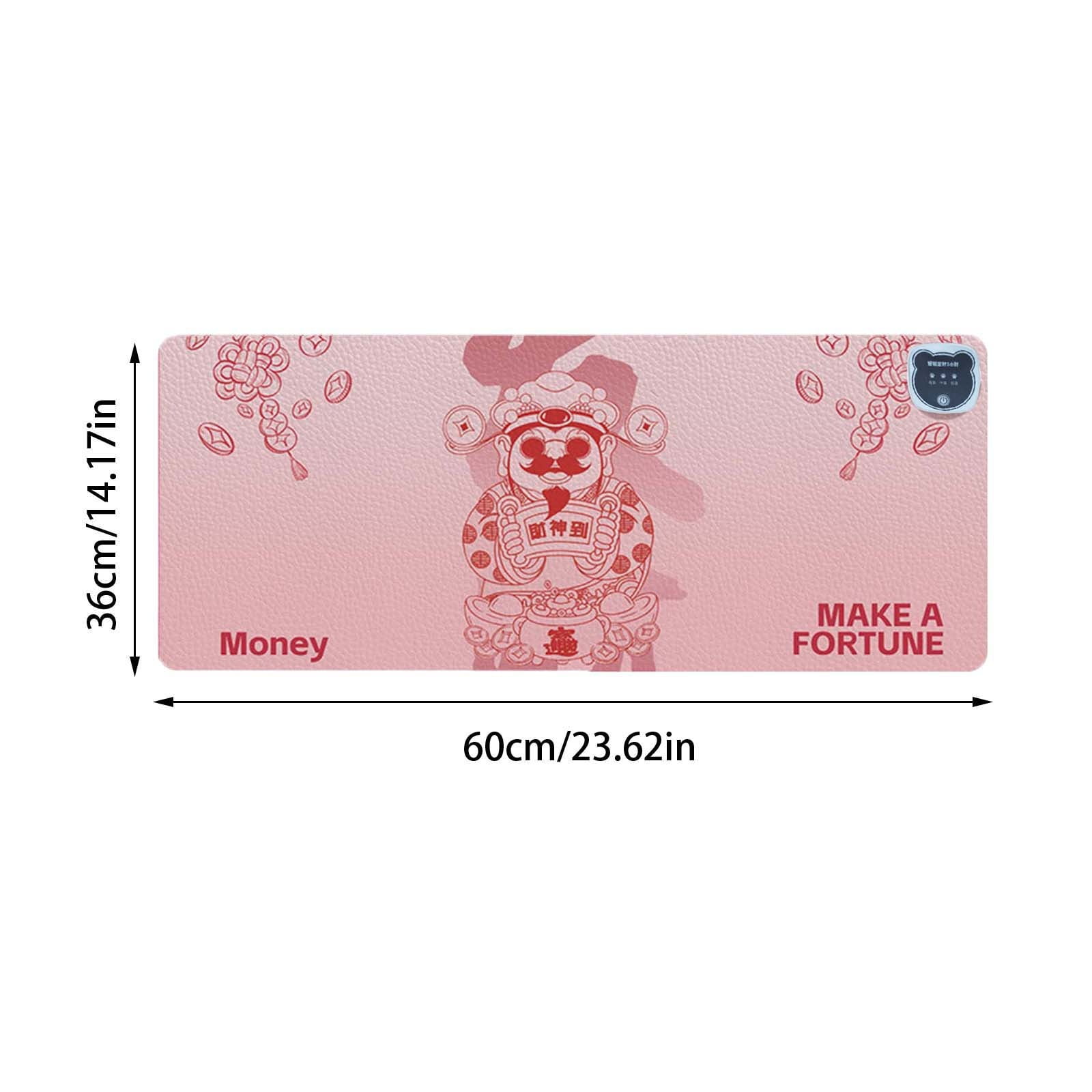 Heating Mouse Pad, Large Heating Table Pad, Office Computer Desktop Heating Pad, Convenient for Daily Use, Comfortable and Warm(D)