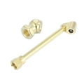 thumbnail image 5 of 2 in 1 1/4" FNPT Dual Head Tire Chuck and Closed Ball Air Chuck Set Gold Tone for Car Bike, 5 of 6