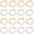 thumbnail image 6 of 1 Set 1 Box 200Pcs Plastic Hollow Beads Big Bead Frames Bulk Silver Cute Large 16mm Flowers Shape Loose Spacer Beads for Jewelry Making DIY Crafting Earrings Bracelets Necklaces Accessories Gifts, 6 of 9