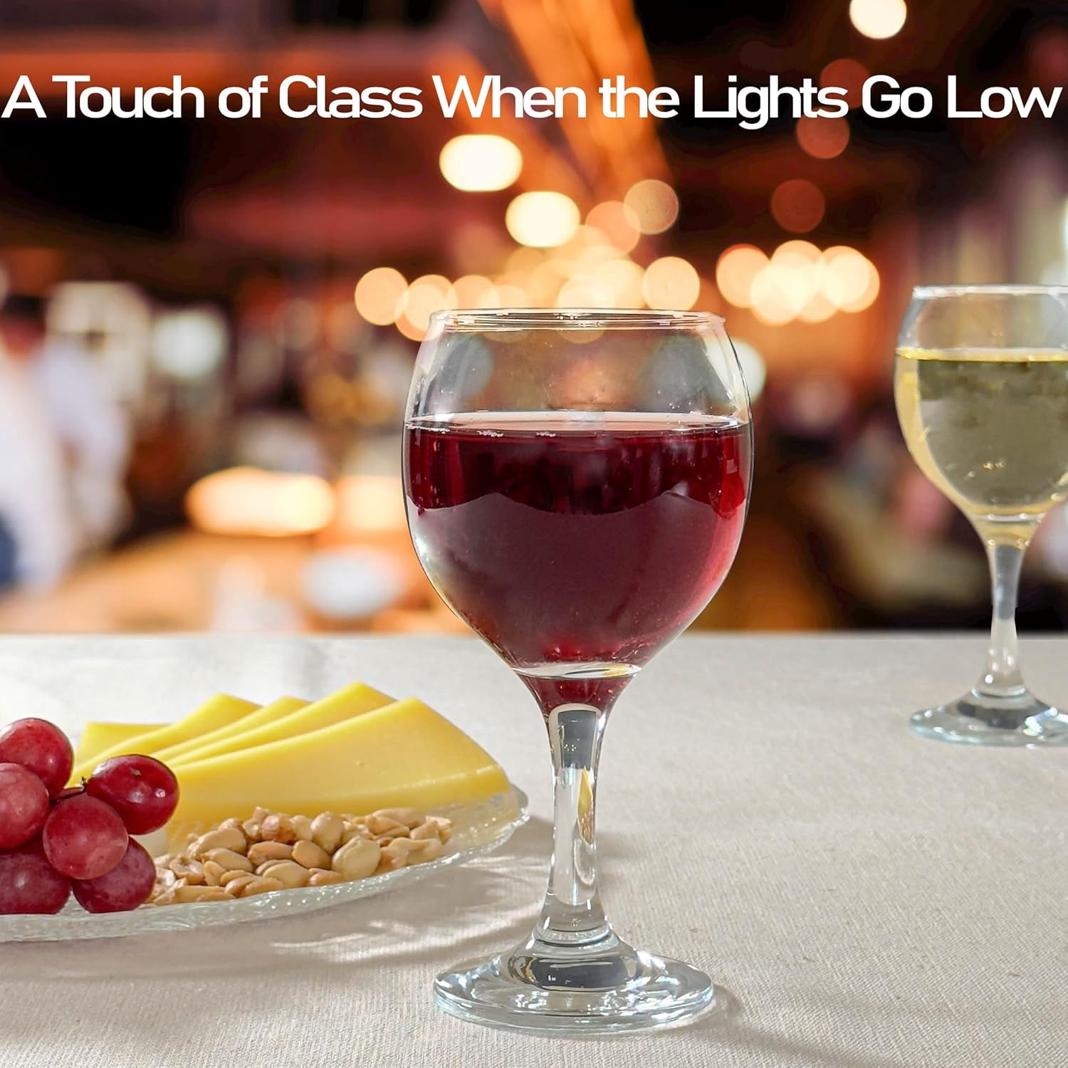 Premium Clear Glass Goblets Set of 6 – 10 oz Elegant Drinking Glasses for Wine, Water, Cocktails – Durable Clear Glassware