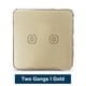 thumbnail image 1 of Tuya ZigBee Light Smart Switch Home Office Control táctil inalámbrico Interruptor de lámpara WiFi Panel de control inteligente, Dorado, 2 bandas seitruly EL001893-08B, 1 of 2