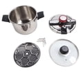 thumbnail image 1 of Pressure Cooking Pot, Sealing  Clear Scale Lines 6L 80KPA  Window Electric Pressure Cooker Easy Grip  For Home Kitchen For Electric Furnace, 1 of 8