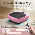 thumbnail image 4 of CoolHut Vibration Plate Exercise Machine, Mini Whole Body Workout Wave Vibration Plate with Loop Bands & Remote, Vibration Plate for Weight Loss, Shaping, Toning, Pink, 4 of 6