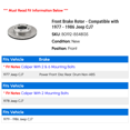 thumbnail image 2 of Front Brake Rotor - Compatible with 1977 - 1986 Jeep CJ7 1978 1979 1980 1981 1982 1983 1984 1985, 2 of 2