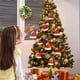 thumbnail image 5 of 2024 Feliz Navidad 26 letras acrílico plano mixto personalizado sombrero rojo árbol de Navidad percha colgante ventana regalo de vacaciones de Año Nuevo, 5 of 5