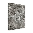 thumbnail image 2 of Trademark Fine Art 'Nashville Tennessee City Map Black' Canvas Art by Michael Tompsett, 2 of 4