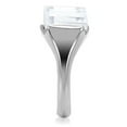thumbnail image 5 of High polished (no plating) Stainless Steel Ring with AAA Grade CZ in Clear for Women Style TK100, 5 of 5
