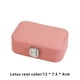 thumbnail image 5 of Estuche para joyas Caja hermosa delicada Portátil Gran capacidad Soportes para pendientes multifuncionales Collar para el hogar Almacenamiento y organización del hogar Gris rosado pálido 12*7.5*4 cm Advancent HA077954-03, 5 of 6