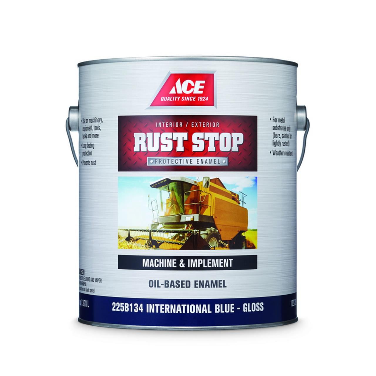 Ace Rust Stop Indoor/Outdoor Gloss International Blue OilBased Enamel