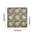 thumbnail image 3 of Christmas Ball Ornaments Set, 9ct 3.15In Elegant Christmas Ornaments  Assorted Xmas Tree Ball Ornaments, Shatterproof Christmas Tree Hanging Ornaments for Xmas Decor,  Blue, 3 of 8