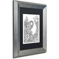 thumbnail image 2 of Trademark Fine Art "Fairies and Woodland Creatures 2" Canvas Art by KCDoodleArt Black Matte, Silver Frame, 2 of 4