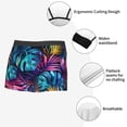 thumbnail image 3 of Kdxio Men's Boxer Briefs with Colorful Tropical Leaves Print - Comfortable and Breathable Underwear for Everyday Wear, 3 of 5