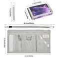 thumbnail image 3 of Cloth Wallet with Lanyard & Multiple Compartments Fashion Purse Zipper Clutch Bag for Cash Cards Coins Unicorn with Rainbow Mane, 3 of 7