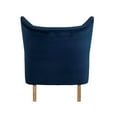 thumbnail image 5 of Finch Wyatt Wingback Fabric Upholstered Chair in Dark Blue, 5 of 9