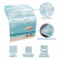 thumbnail image 5 of Ocean Beach Bed Runner for Twin Size Bed, Summer Beach Chairs Blue Sky Sea Cloud Soft Bedding Scarf Bedding Protector Slipcover Sofa Throw for Bedroom Hotel Guesthouse, 5 of 8