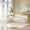 Beige, variant on YWEN L-Shaped Left Facing Corner Boneless Sectional Sofa Minimalist Modular Boneless Cloud Couch with Chaise Lounge, Modern Deep Seat Floor Foam Sofa Couch