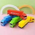 thumbnail image 4 of KOYPTL Transport Vehicle Toy for Girls Boys Kids Toddler Aged 3 4 5 6 Years Old, Heavy Duty Transport Truck, Realistic Vehicle, Trailer, Toy Trucks for Kids, 4 of 6