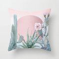 thumbnail image 4 of Cactus Succulents Pattern Polyester Pillowcase Cushion Cover Office Sofa Home Peach Skin Velvet Decor, 4 of 8
