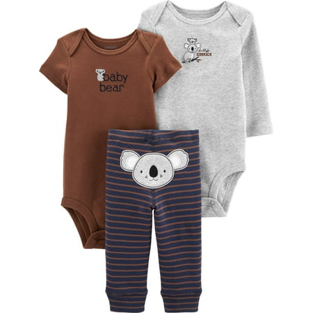 Carters Baby Boys 3-pc. Baby Bear Koala Clothing Set
