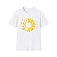 thumbnail image 2 of Butterflies Sunflowers, Gildan Unisex Softstyle T-Shirt, Graphic Tee, S-3XL, 2 of 5