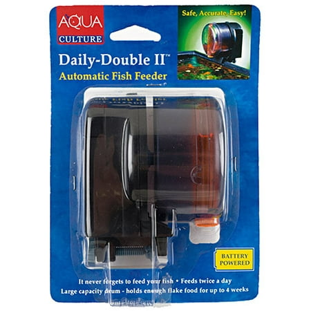 Aqua Culture Daily-Double II Automatic Fish (Best Automatic Fish Feeder For Small Tank)