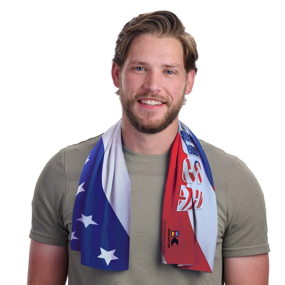 KOOLGATOR SPF 30 Cooling Towel for Face & Neck - Cooling Towels for Sports, Athletes, Gym, and Hot Weather - Men, Women & Kids