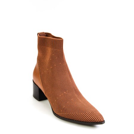 

Everlane Womens Reknit Fabric Sock Boots Brown 7.5