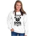 thumbnail image 4 of Only My Dog Understands Me Pet Lover Unisex Plus Fleece Graphic Sweatshirt Brisco Brands 3X, 4 of 5