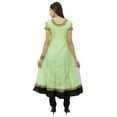 thumbnail image 2 of Bimba Flaired Net Anarkali Dress Solid Kurta Kurti Indian Tunic Custom Clothing, 2 of 3