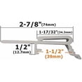 thumbnail image 2 of Vertical Blind Dust Cover Valance Clip Holder Bracket - 6 Pieces White, 2 of 5