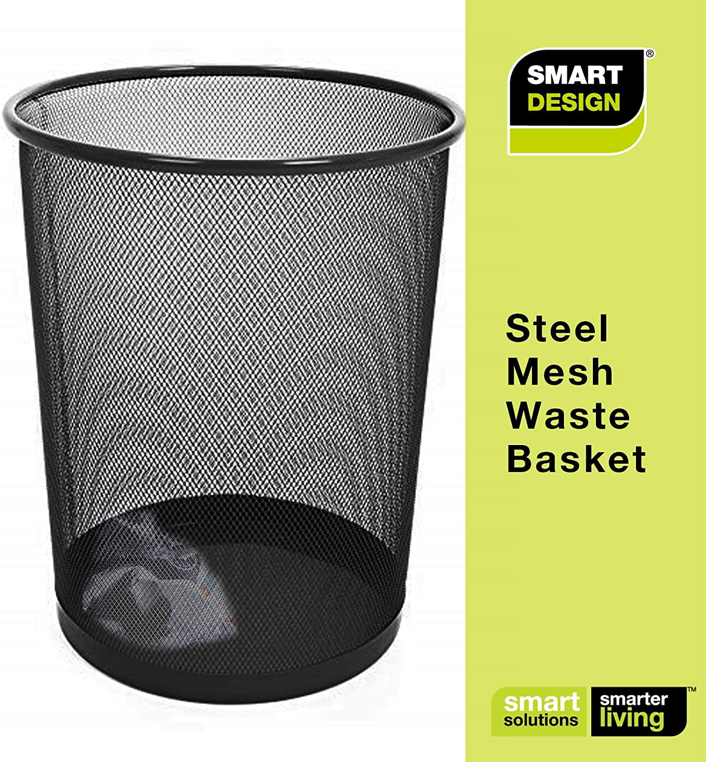 YBM Home 2484vc-2 4.75 gal Steel Mesh Round Open Top Waste Basket Wire Bin  Trash Can, 2 - Fry's Food Stores