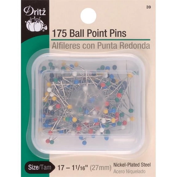 Size 17 Ball Point Color Pins (175 CT), Dritz