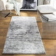 thumbnail image 6 of Hauteloom Marble Swirl Collection Abstract Coastal Living Room Bedroom Dining Room Area Rug - Modern Contemporary Bohemian - Grey, Dark Gray, White - 6'7" x 9'6", 6 of 10