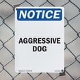 thumbnail image 4 of Aggressive Dog OSHA Notice Aluminum Sign 14 Inch x 10 Inch - 5 Pack, 4 of 8