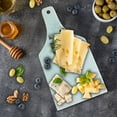 thumbnail image 5 of Bear Cutting Board, Strong Grizzly Bear in the Forest Vintage Grunge Look Life in the Mountains Theme, Tempered Glass Cutting and Serving Board, Wine Bottle Shape, Black White, by Ambesonne, 5 of 5