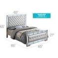 thumbnail image 2 of Glory Furniture Hollywood Hills Queen Panel Bed in Pearl, 2 of 8