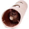 thumbnail image 1 of Túnel de juguete para gatos con 2 agujeros para explorar 120 x 25 cm, 1 of 7