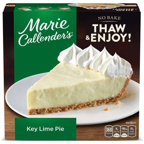 Marie Callender's Key Lime Pie, Thaw & Serve Frozen Dessert, 30.4 oz. (frozen)