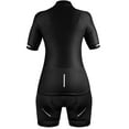 thumbnail image 2 of Zol Cycling  Women Breathable Race Fit Jersey With Bib (XLarge, Black), 2 of 2