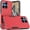 Black +Red, variant on For Boost Summit 5G Noble lined shockproof dual layer hybrid - Black/Red