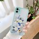 thumbnail image 3 of Funda floral liwang para iPhone 12 con diseño poético esmerilada Menta, 3 of 4