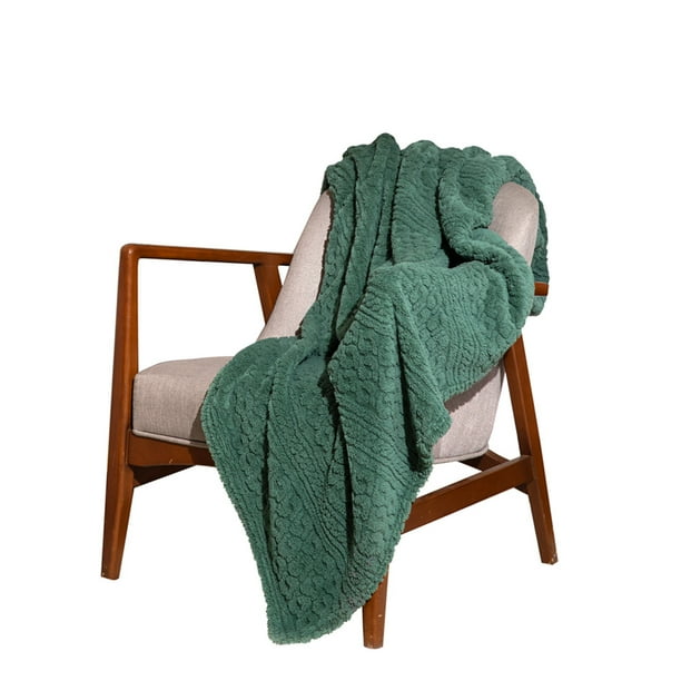Frazada de Descanso Elefantito Mykonos Sherpa Verde Térmica 1.10 x 1.65 m