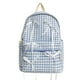thumbnail image 2 of Likrtyny Mochila A Cuadros Con Lazo Mochila Informal para Mujer (azul), 2 of 9