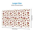 thumbnail image 2 of Naloa Red Mushroom Gaming Mouse Pad Large Mouse Mat Long Extended Desk Pad Non-Slip Rubber Mice Pads Stitched Edges Thin Pad (16x29.5 Inch), 2 of 8