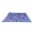 thumbnail image 2 of Ahgly Company Machine Washable Indoor Square Abstract Blue Modern Area Rugs, 8' Square, 2 of 4