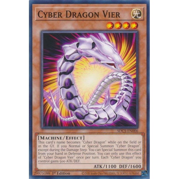 YuGiOh Structure Deck: Cyber Strike Common Cyber Dragon Vier SDCS-EN006